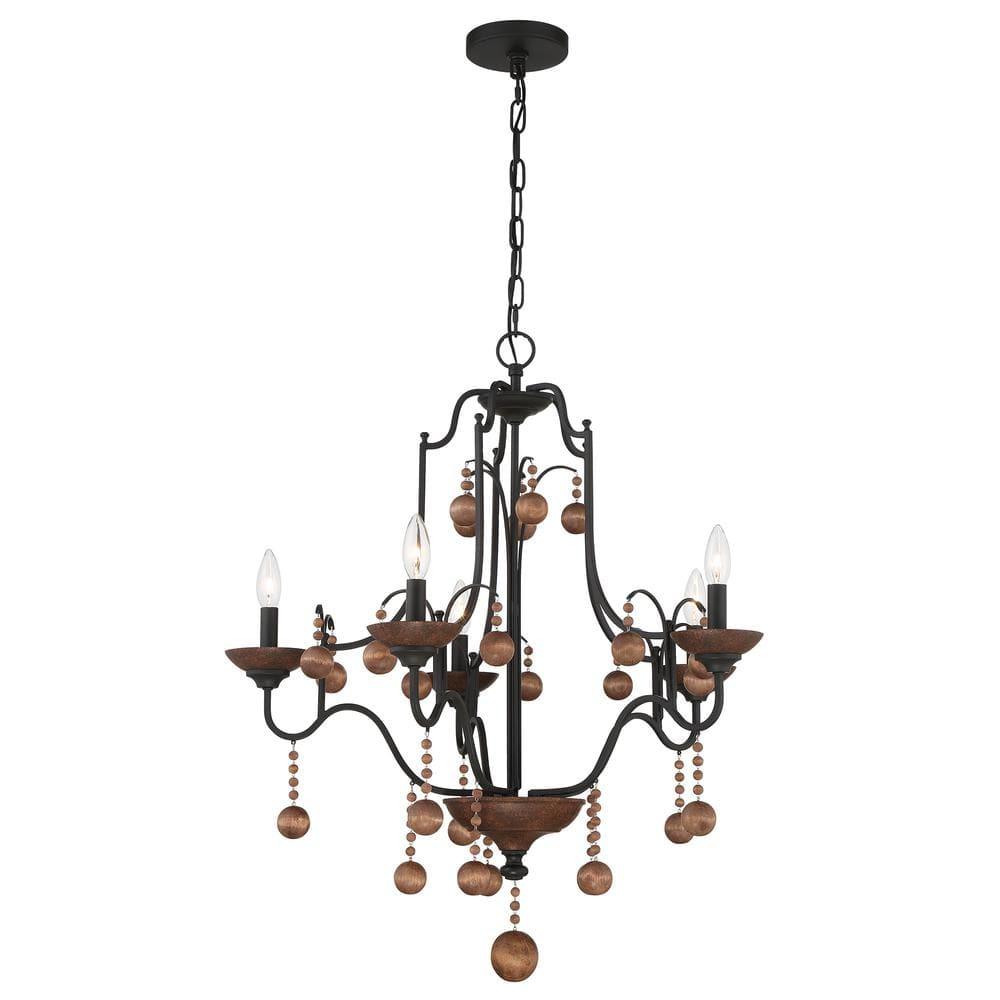 Minka Lavery - Colonial Charm - 5 Light Chandelier-31.75 Inches Tall and 28