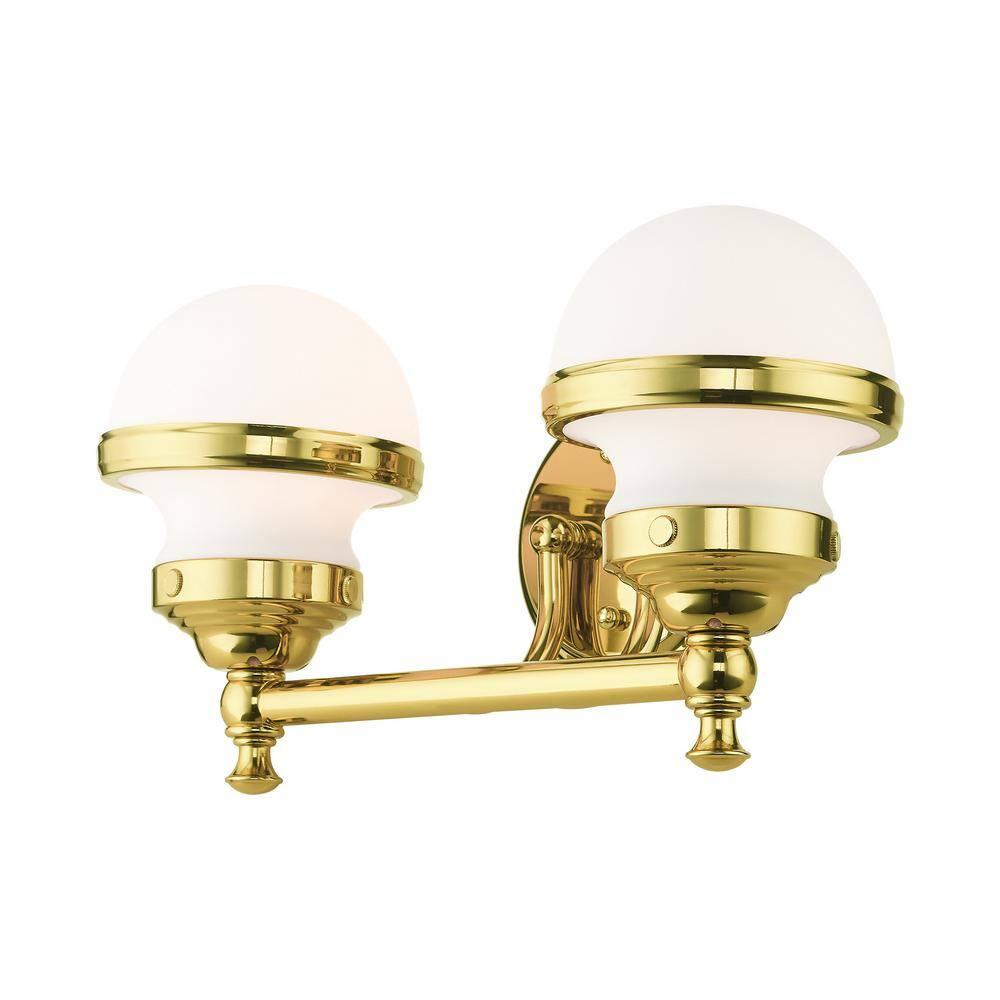 Livex Lighting Oldwick 2 - Light Vanity in  Polished Brass