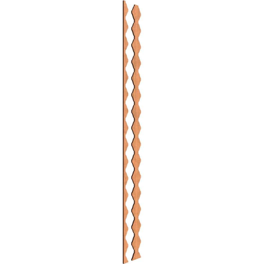 Ekena Millwork Sheyenne Adjustable Wood Decorative Slat Wall Panel Kit
