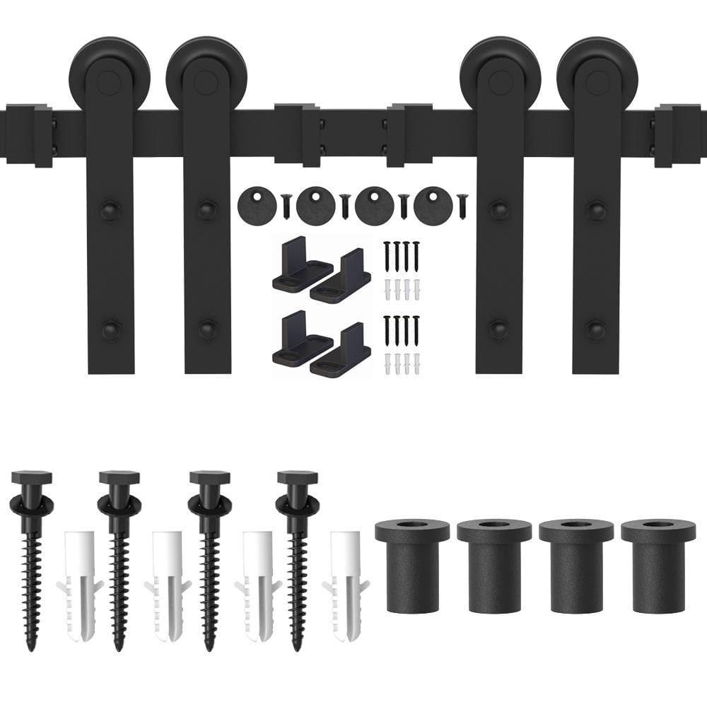HERACLES Standard Double Door Barn Door Hardware Kit