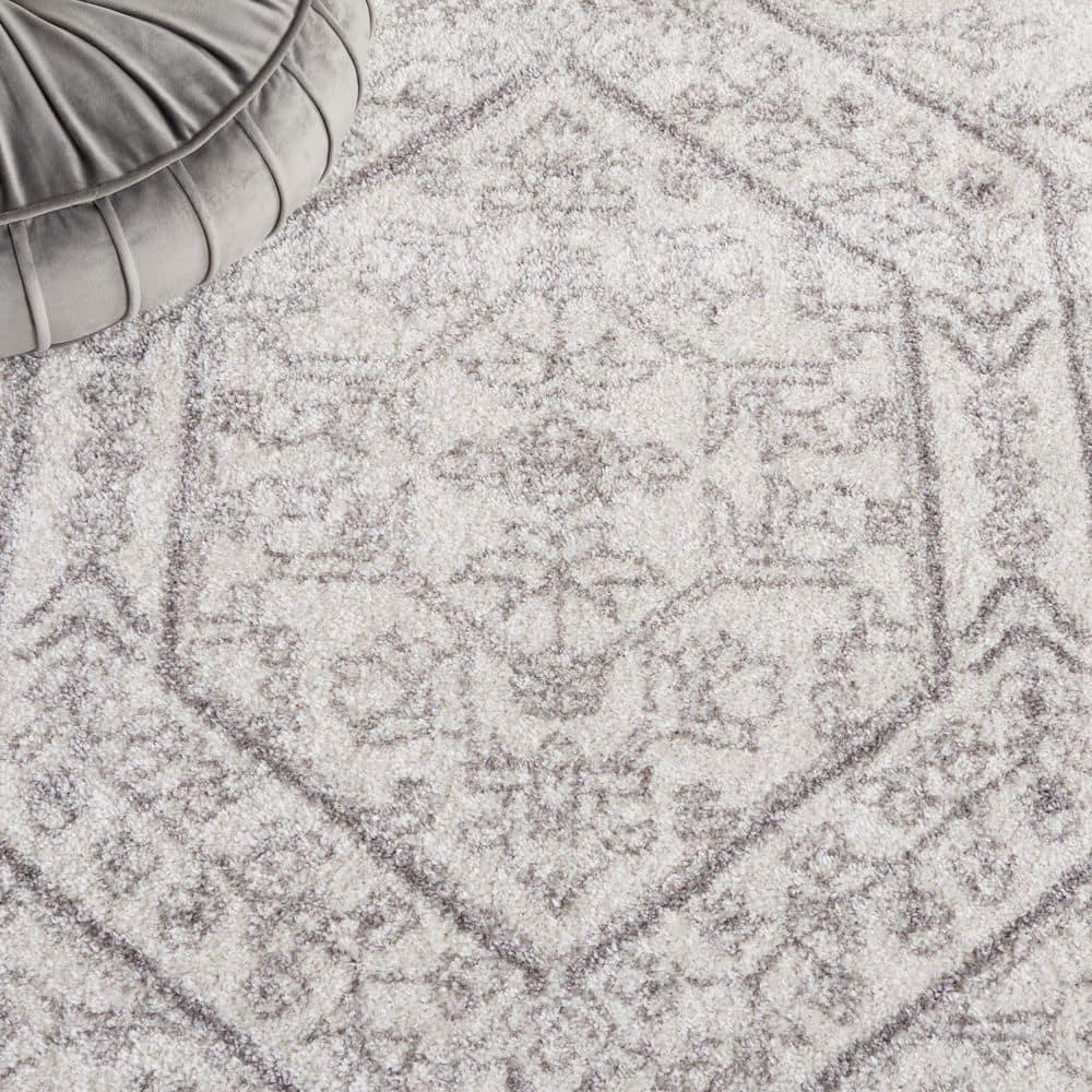 Adirondack ADR108 Power Loomed Area Rug - Ivory/Silver - 4'x6' - Safavieh.