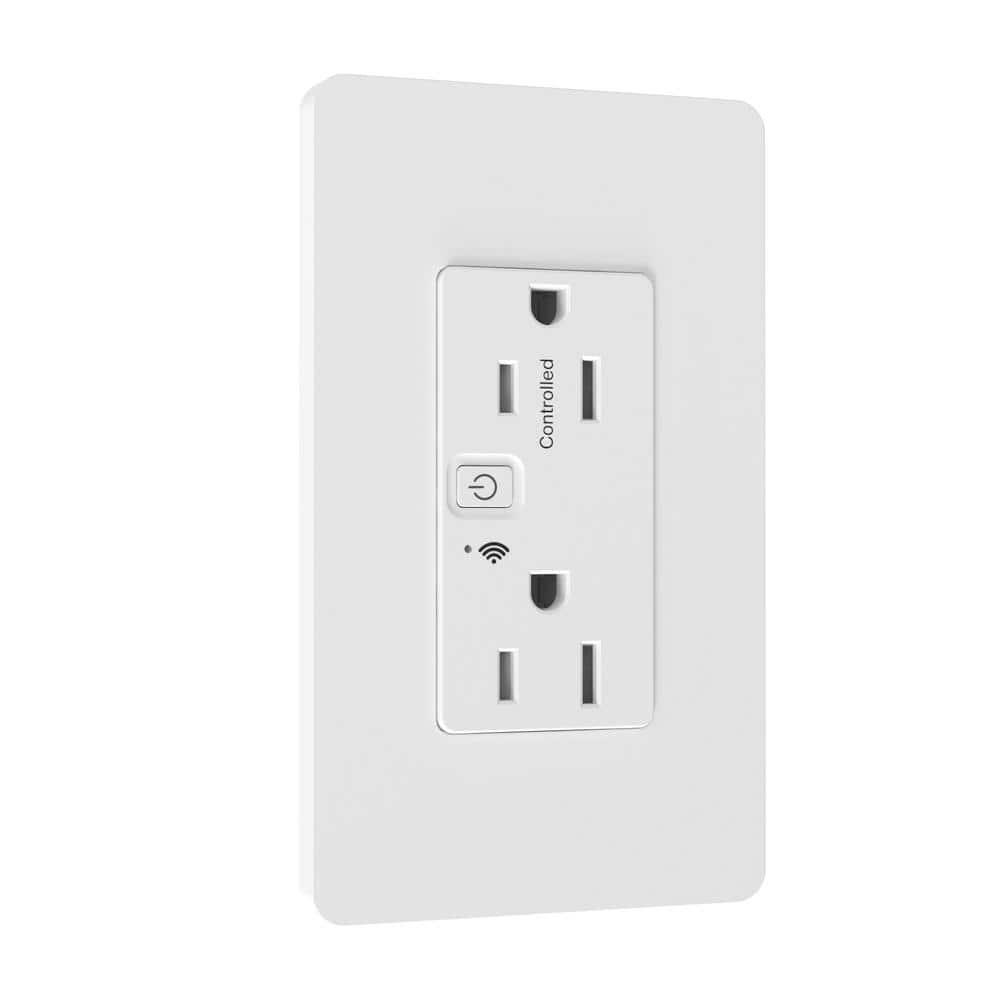 Square D by Schneider Electric X Series 15A 125V Wi-Fi Energy Monitoring Socket Outlet, Tamper Resistant, Needs Neutral Wire, Matter Certified, Compatible with Alexa, Google Home, Apple Home, White