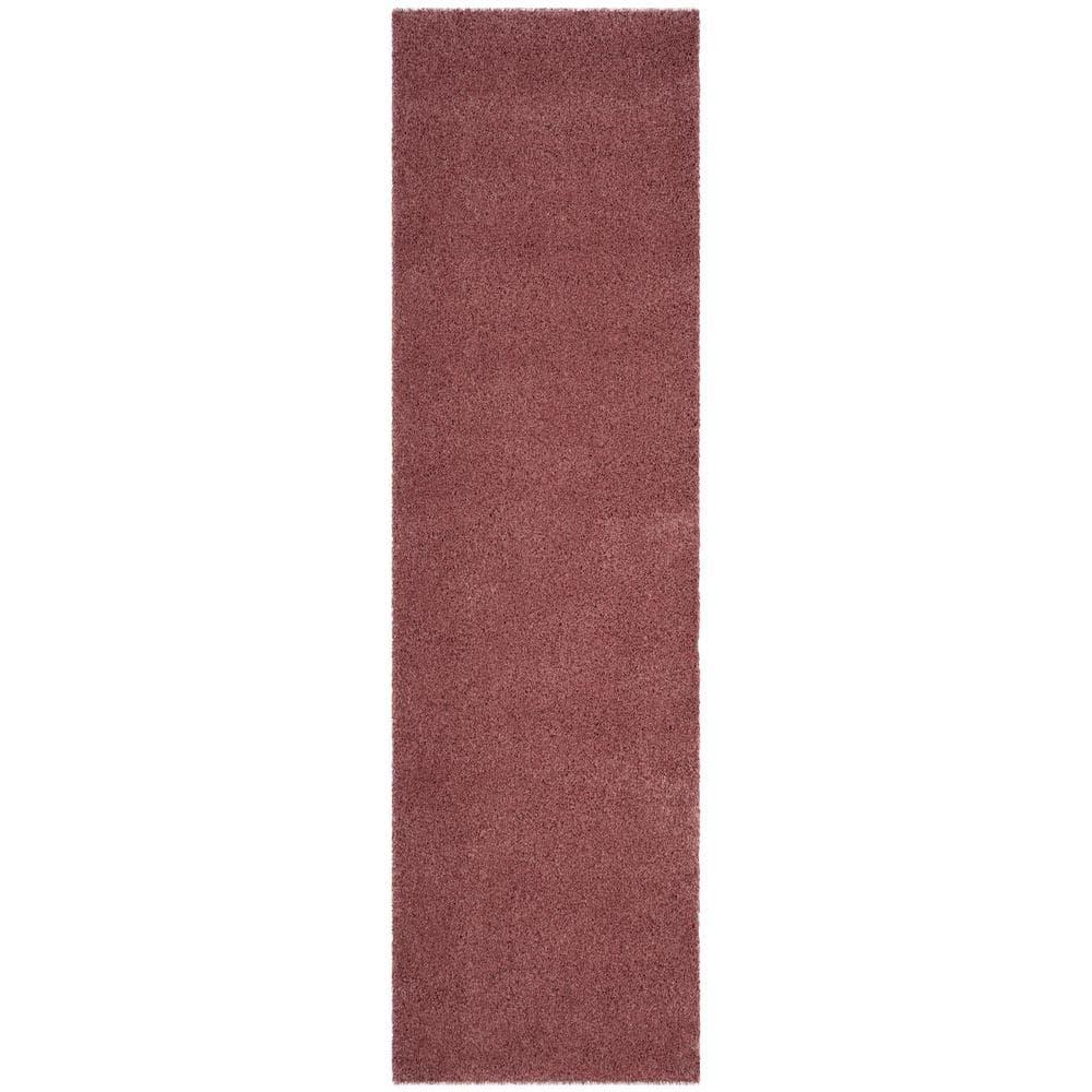 Shag SG151 Power Loomed Accent Rug - Rose - 2'3"x5' - Safavieh.