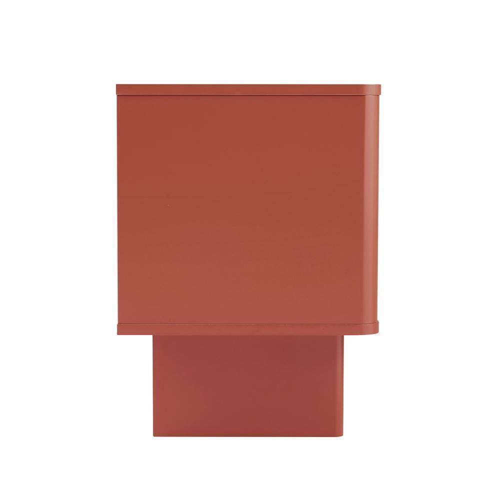 Ella Nightstand in Terracotta made from Engineered Wood