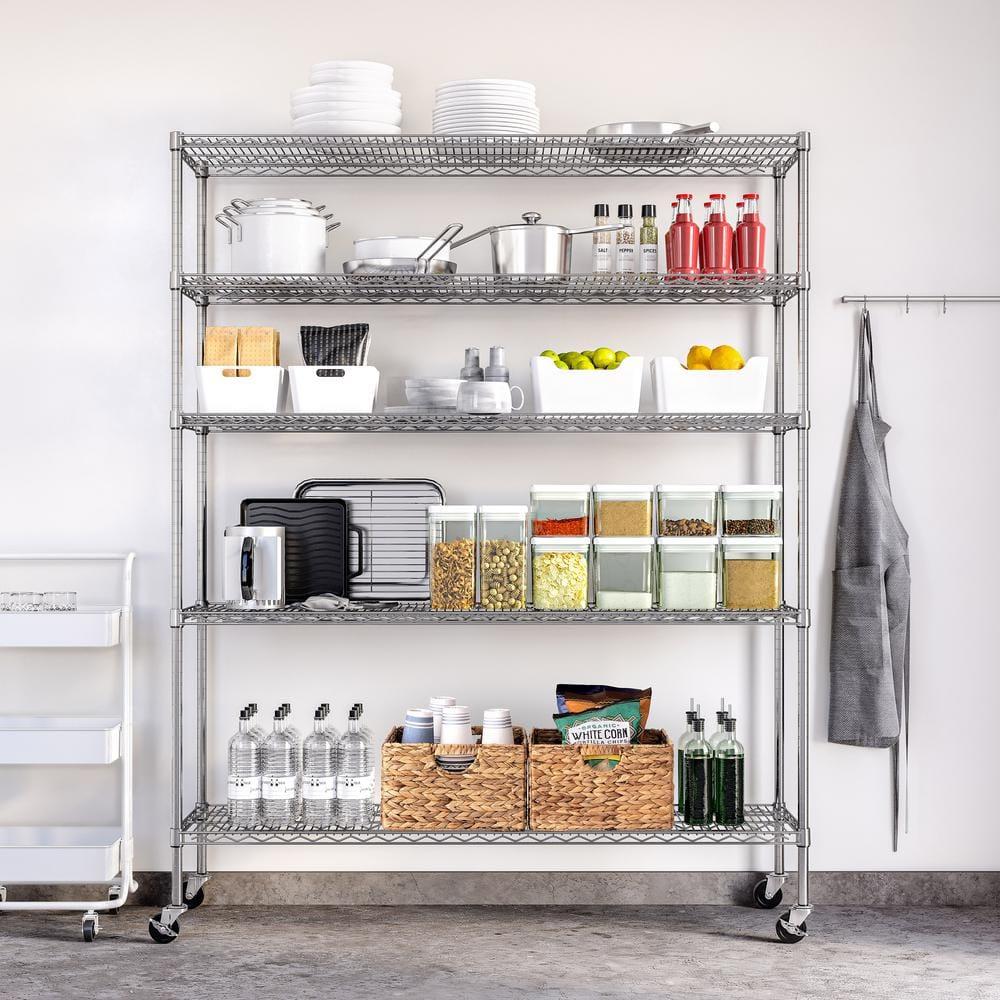 Wire Rolling Storage Cart