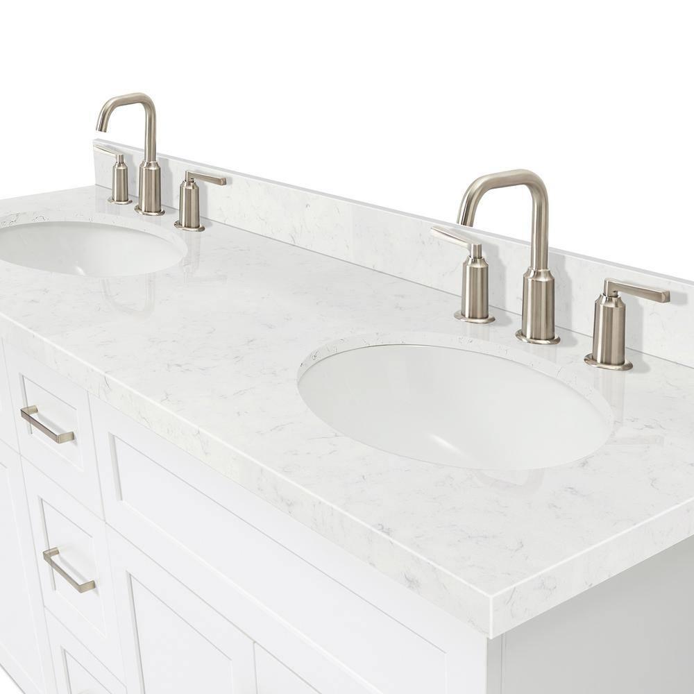 Ariel F072dcqovo Hamlet 72" Free Standing Double Basin Vanity Set - White