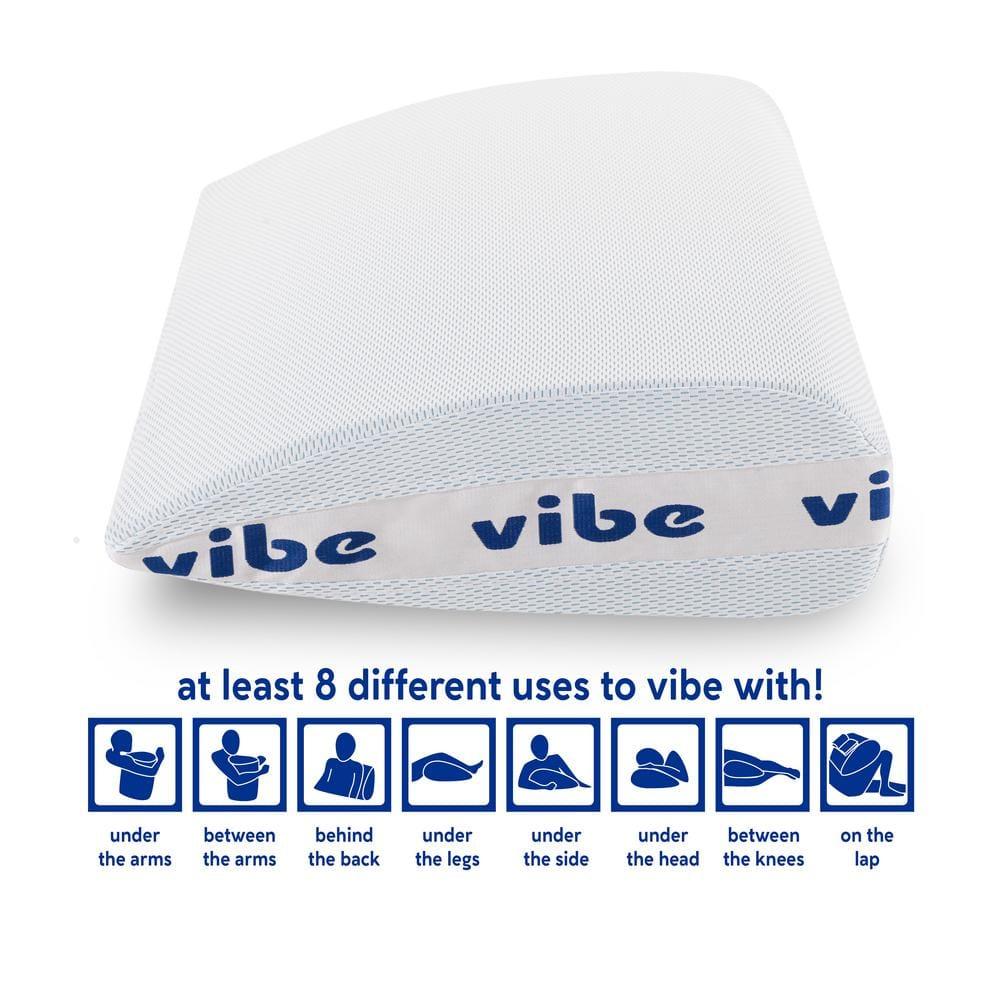 Vibe Smart Edge Multi-Position Gel-Infused Memory Foam Pillow