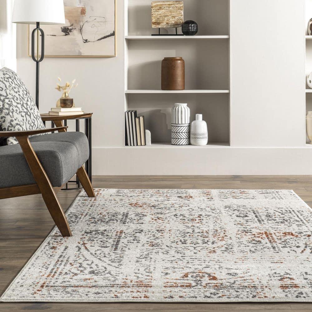 Nuloom Arlena Oriental/Persian 8x10 Indoor Area Rug for Living Room Bedroom Dining Room Kitchen, Red/Ivory