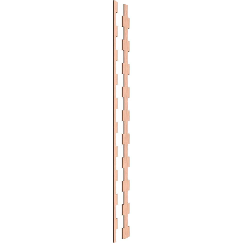 Ekena Millwork Midland Adjustable Wood Decorative Slat Wall Panel Kit