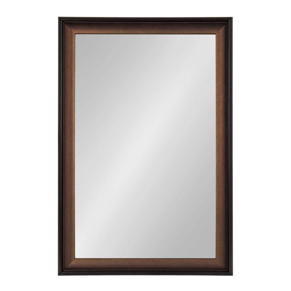 24"x36" Gotley Rectangle Wall Mirror Bronze - Kate & Laurel All Things Decor: Durable, Easy to Hang