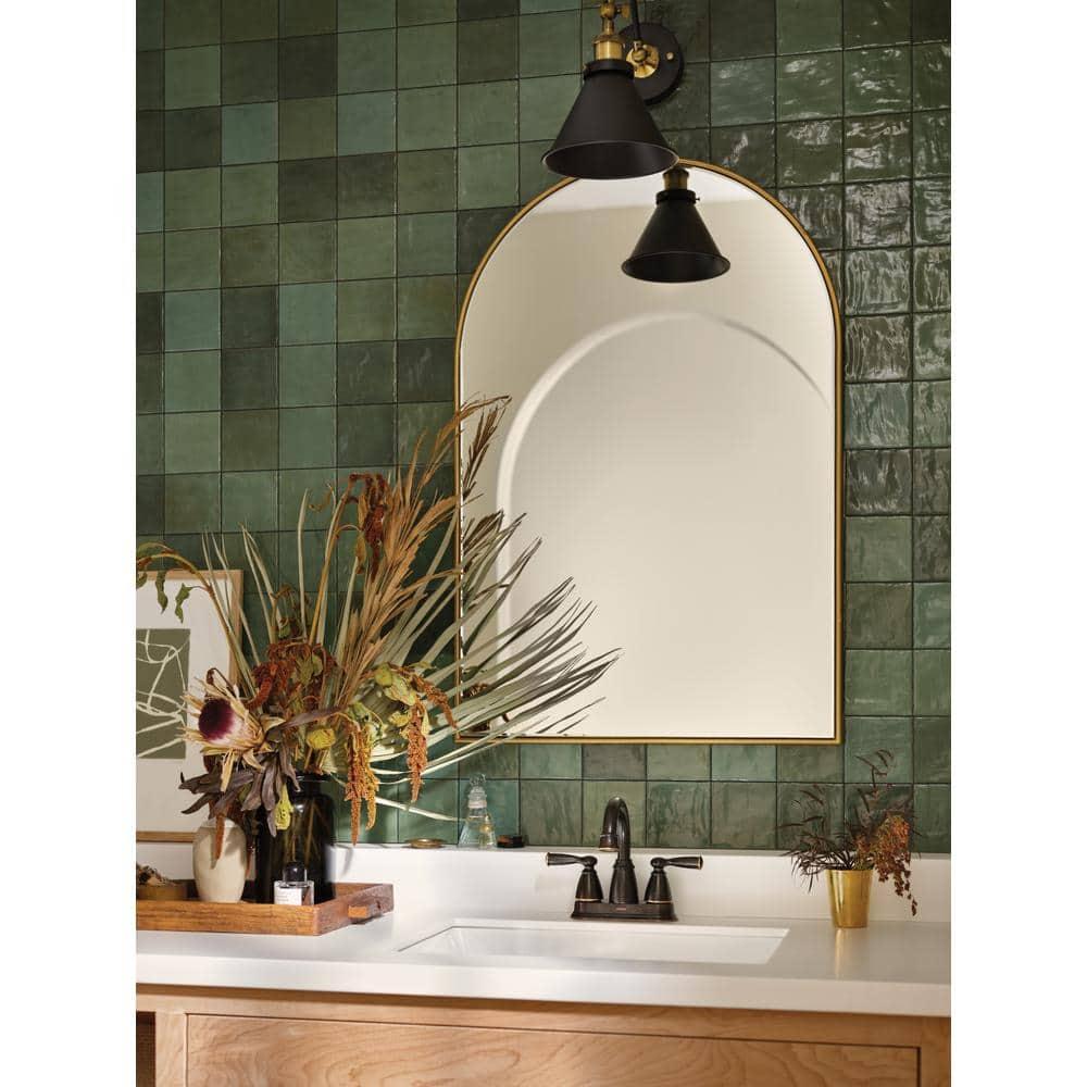 Moen Moen Banbury 4 in. Centerset Double Handle Bathroom Faucet 84943BRB