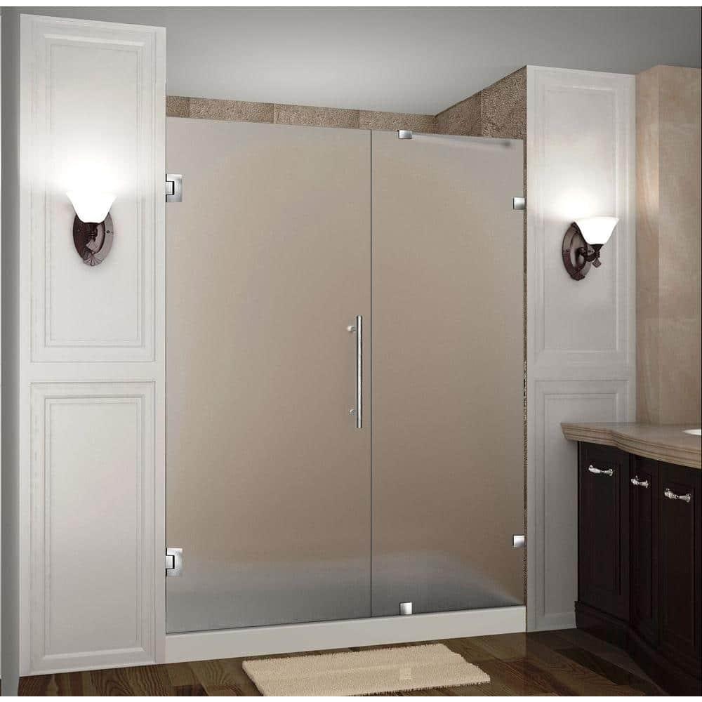 Nautis 30" W x 72'' H Hinged Frameless Shower Door