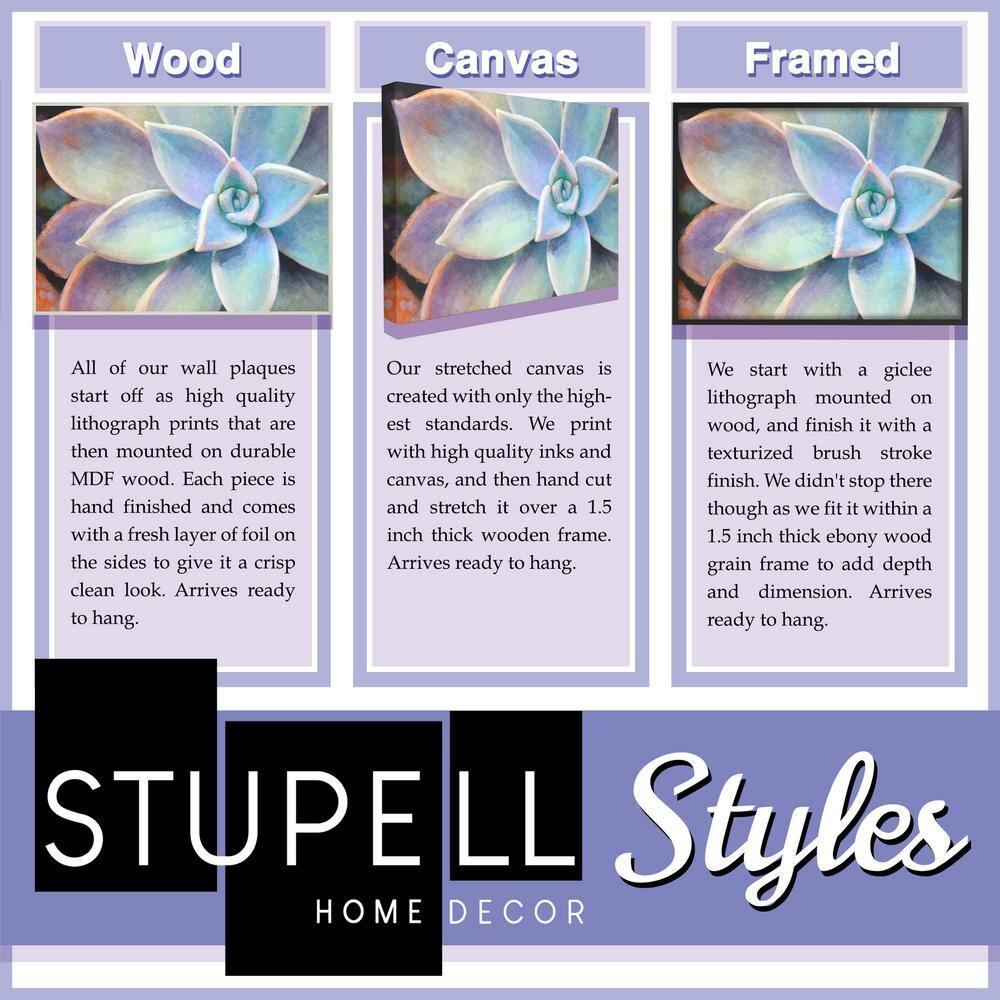 The Stupell Home Decor Mod Shapes Blue Navy and Peach Overlapping Abstract Framed Texturized Art