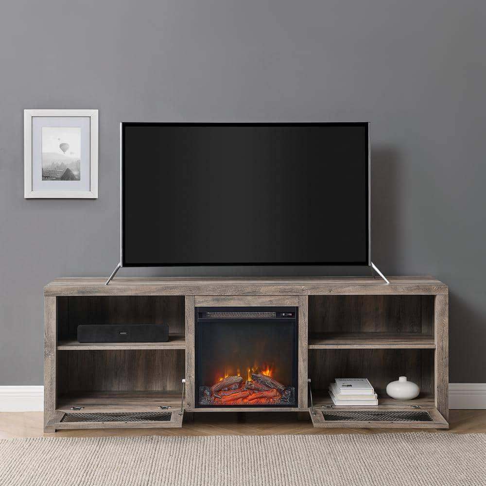 Tansey 70" Media Console with Electric Fireplace