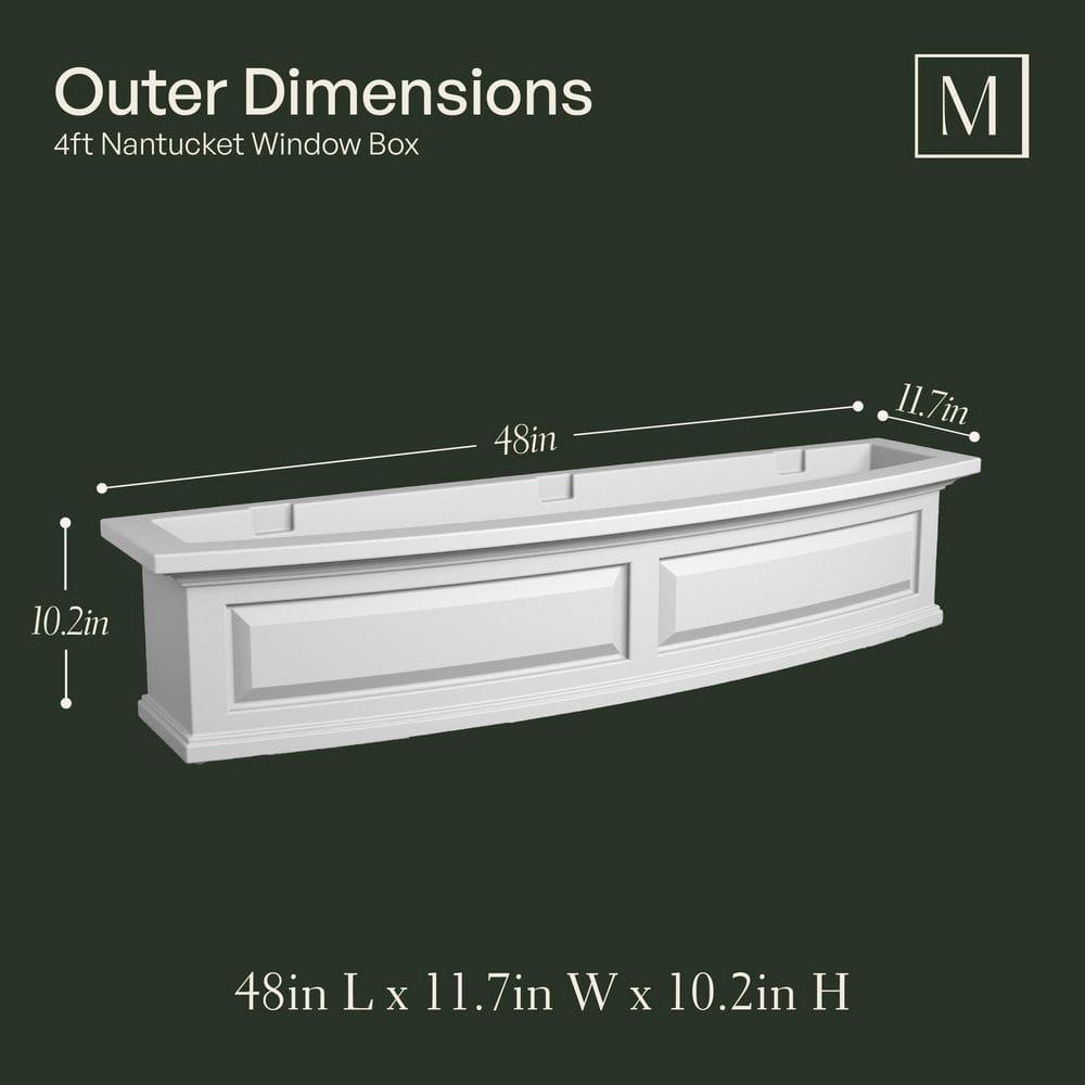 Mayne Inc. Nantucket Resin Window Box with Water Reservoir