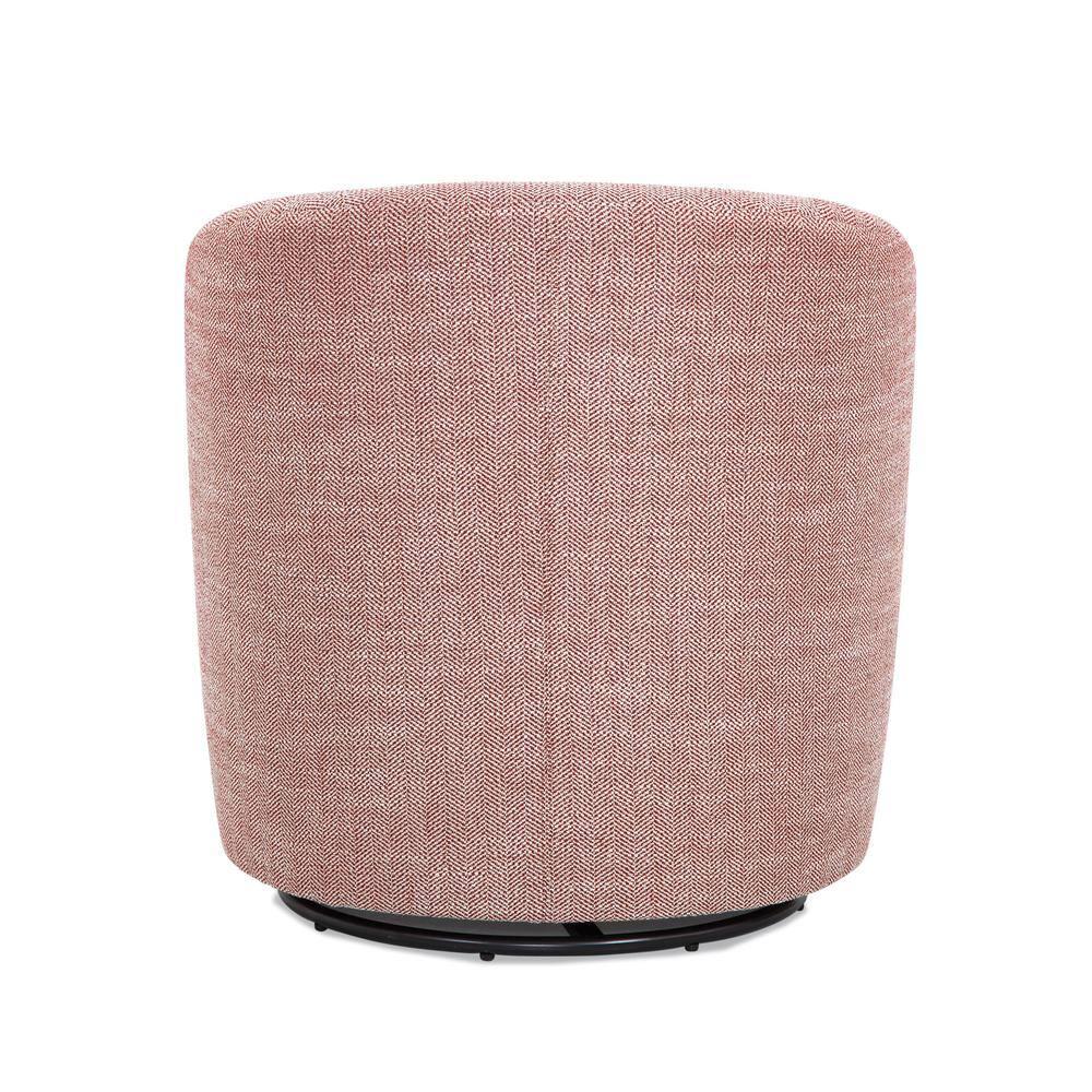 Comfort Pointe Lynton Swivel Accent Chair Henna: Upholstered Barrel, 360° Swivel, No Assembly Required