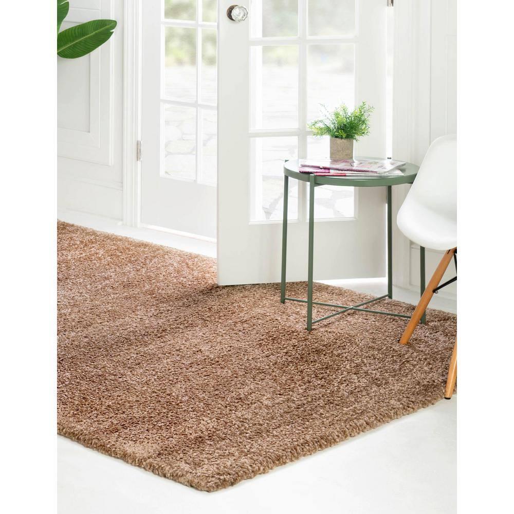 Unique Loom 5' 0 x 7' 7 Solo Calabasas Light Brown Area Rug