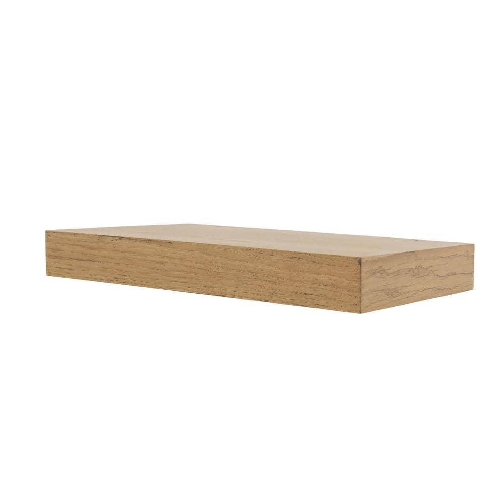 Dogberry Collections Dogberry Wood Floating Shelf  Kitchen Floating Shelf Or Living Room Floating Shelf  Wall Mount Included  Holds Up To 50 Lbs