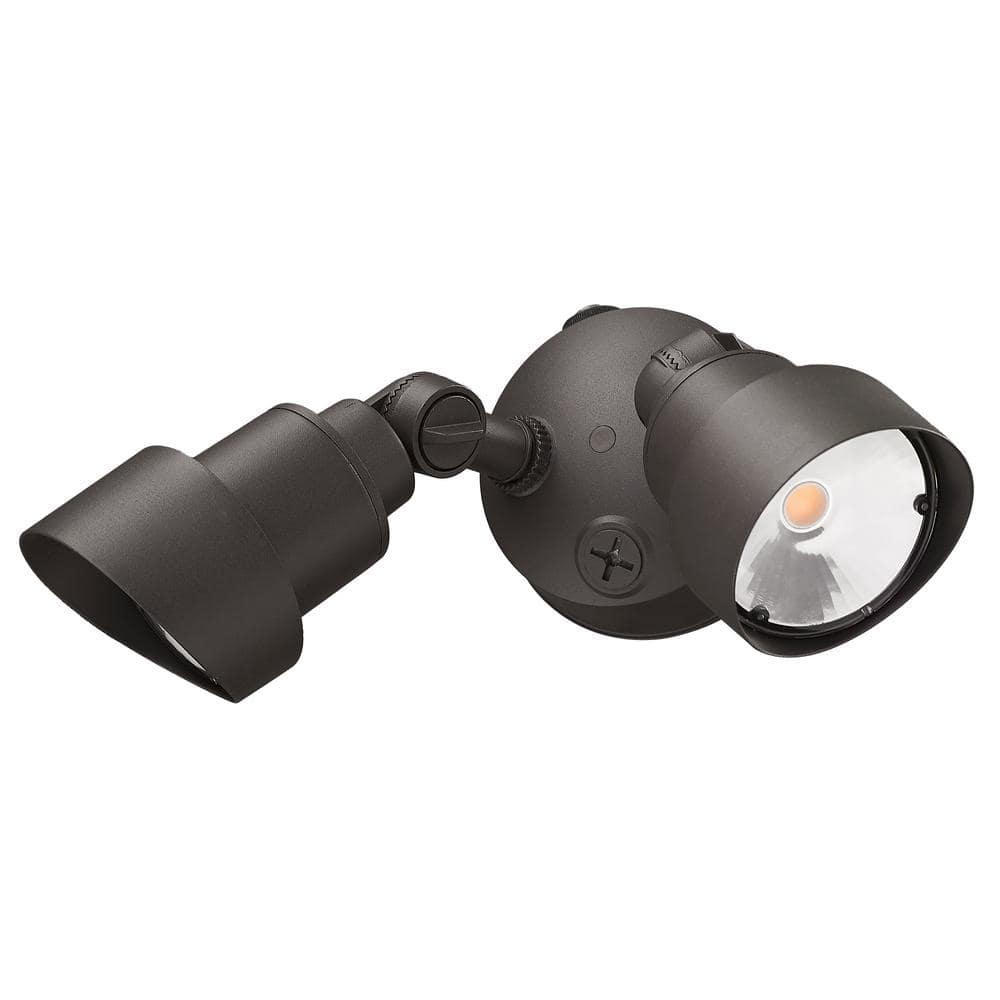 Acclaim Lighting LFL2ABZ 2-Light Architectural Bronze Integrated LED Adjustable Head Floodlight