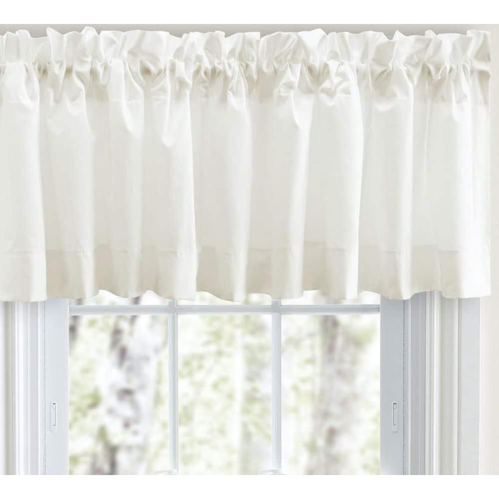 Ellis Classic Tailored Design in a Perma Press Fabric 3" Rod Pocket Tailored Valance 86"x15" Natural