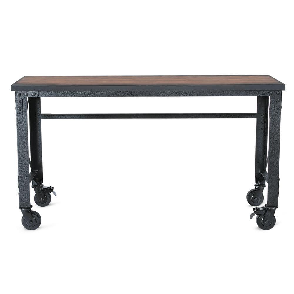 Duramax Building Products Solid Wood Top Metal Base Desk Shell