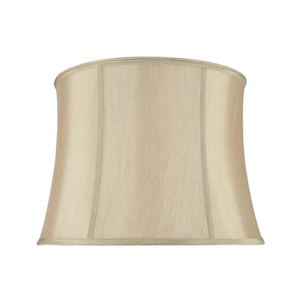 Aspen Creative Corporation 12'' H Faux Silk Fabric Bell Lamp Shade