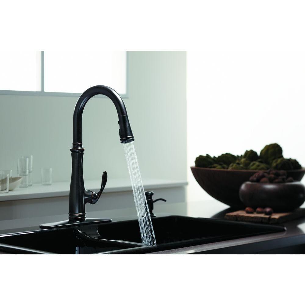Bellera™ Pull Down Single Handle Kitchen Faucet with Handle and Supply Lines