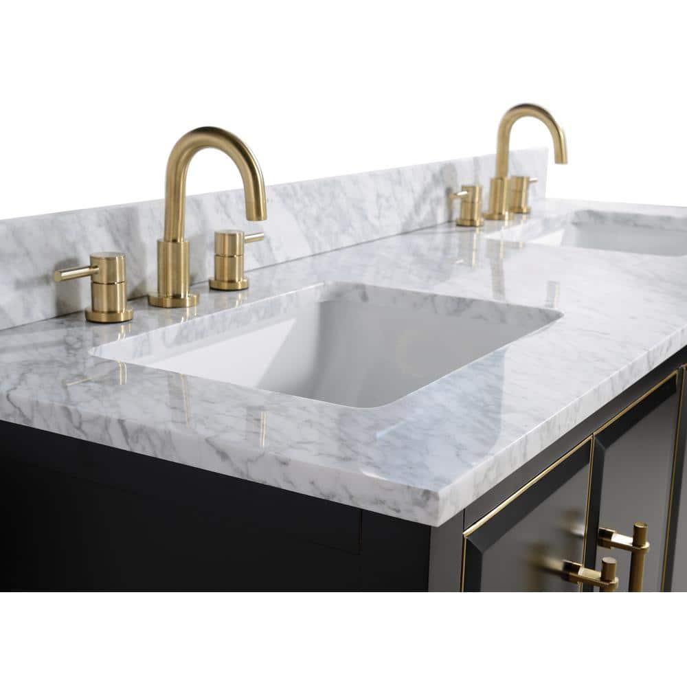 Avanity Mason-Vs61-G-C Mason 61" Free Standing Double Basin Vanity Set - Black