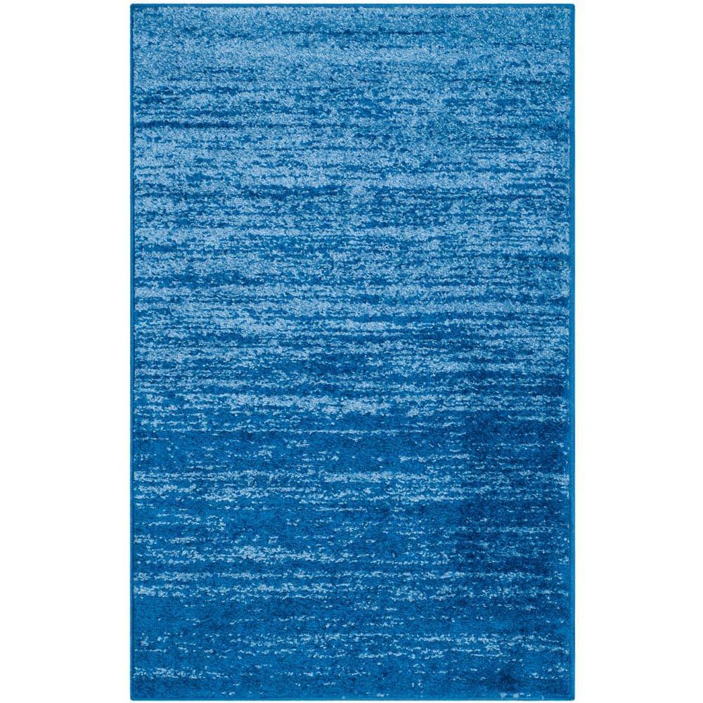 Adirondack ADR113 Machine Made Indoor Accent Rug - Light Blue/Dark Blue - 2'-6"x4' - Safavieh