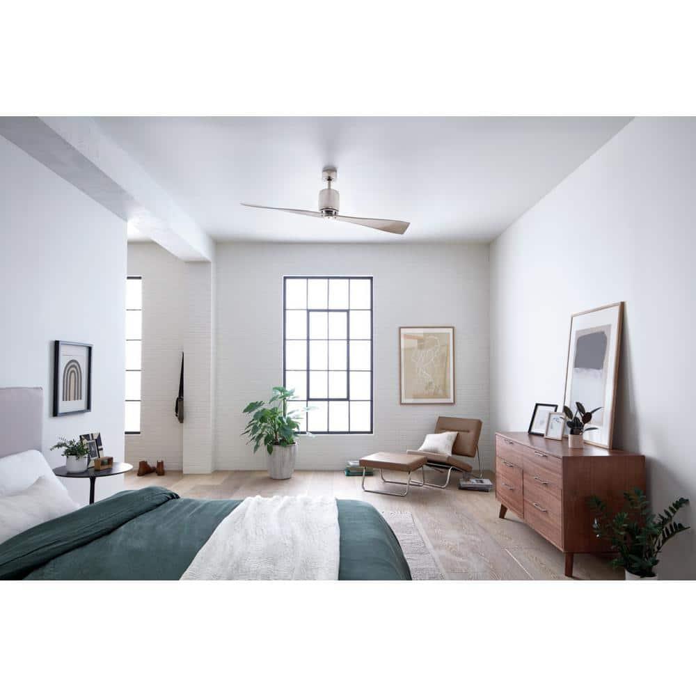 Ceiling Fan with Contemporary Inspirations 16 inches Tall By 60 inches Wide-Polished Nickel Finish Bailey Street Home 147-Bel-1044607
