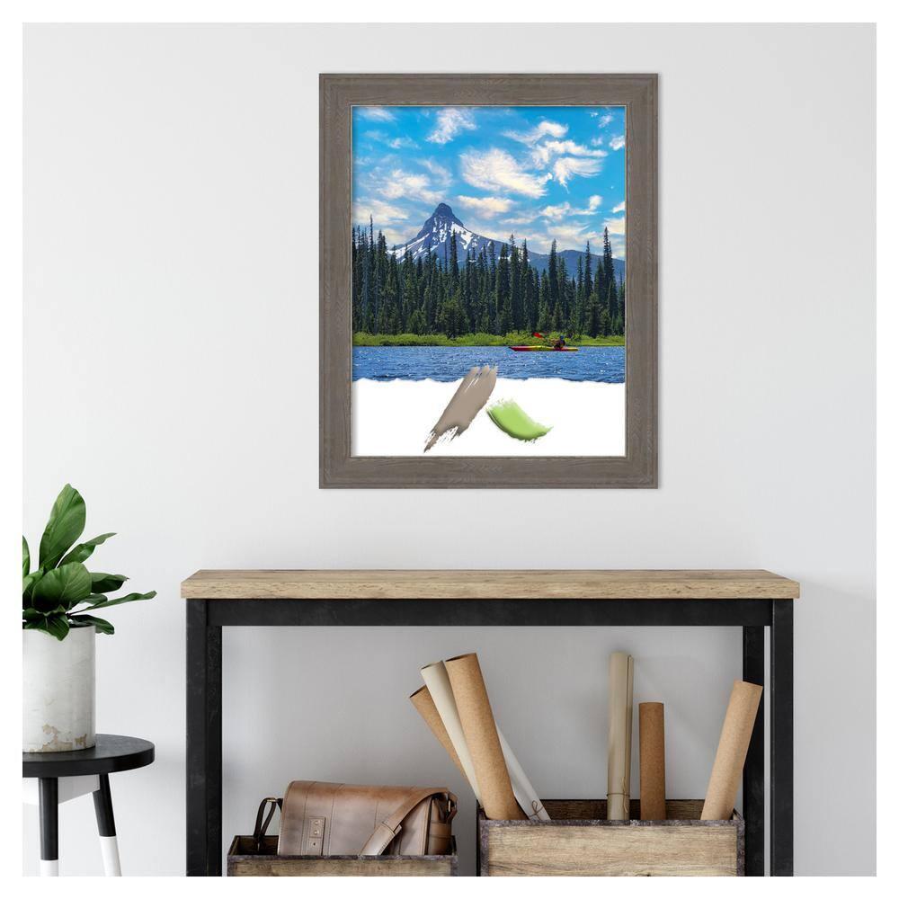 Amanti Art Alta Brown Grey Picture Frame Opening Size 22x28 in.