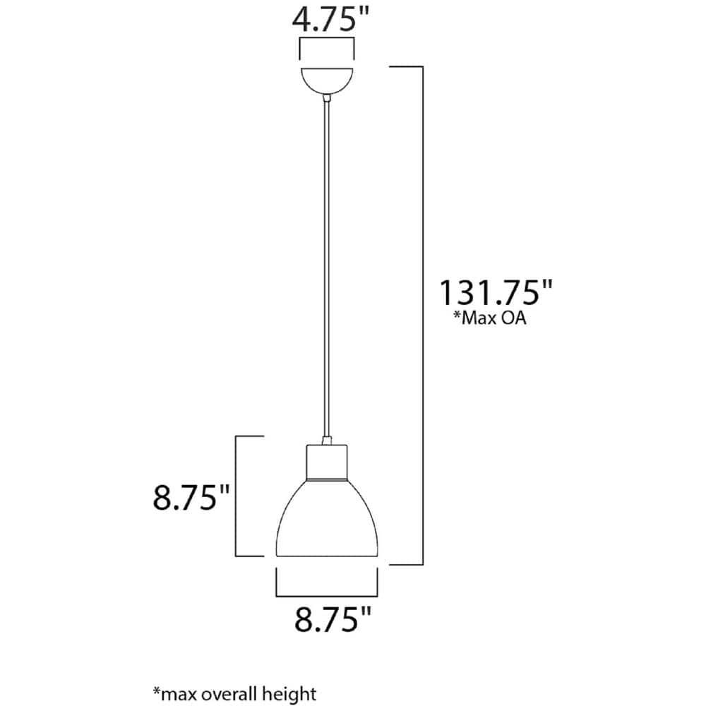 Maxim Lighting Cora 1 - Light Pendant in  Satin Nickel