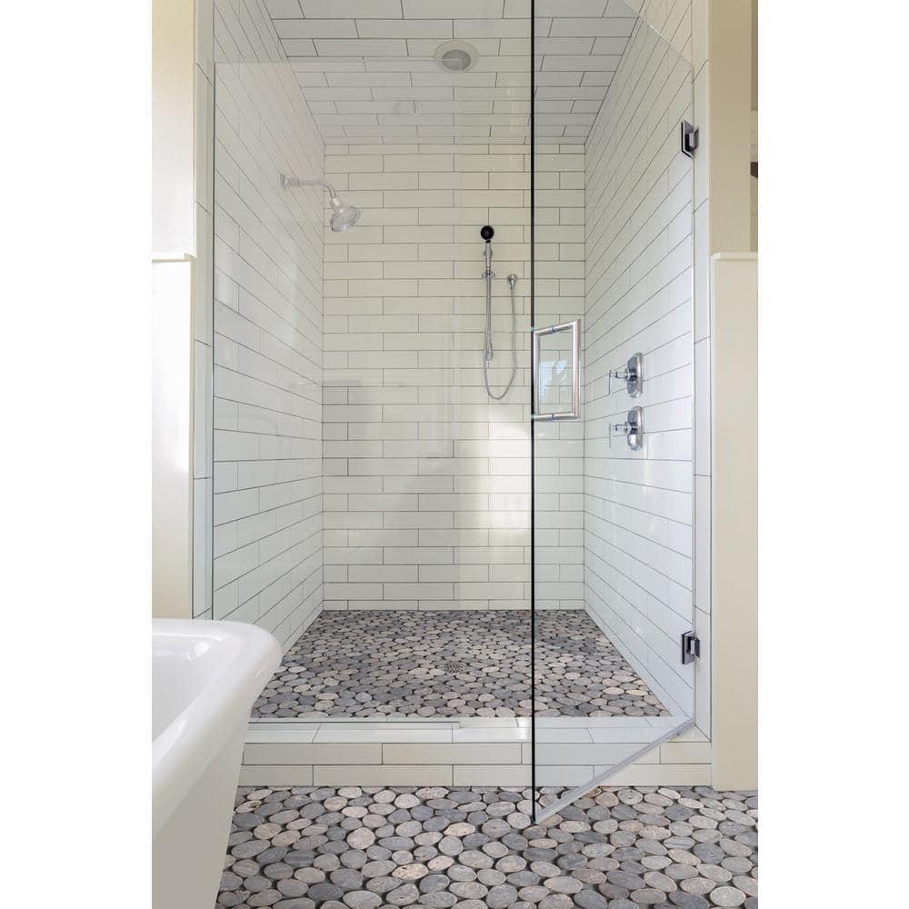Cruz Bay Studio Natural Stone Pebbles Mosaic Wall & Floor Tile