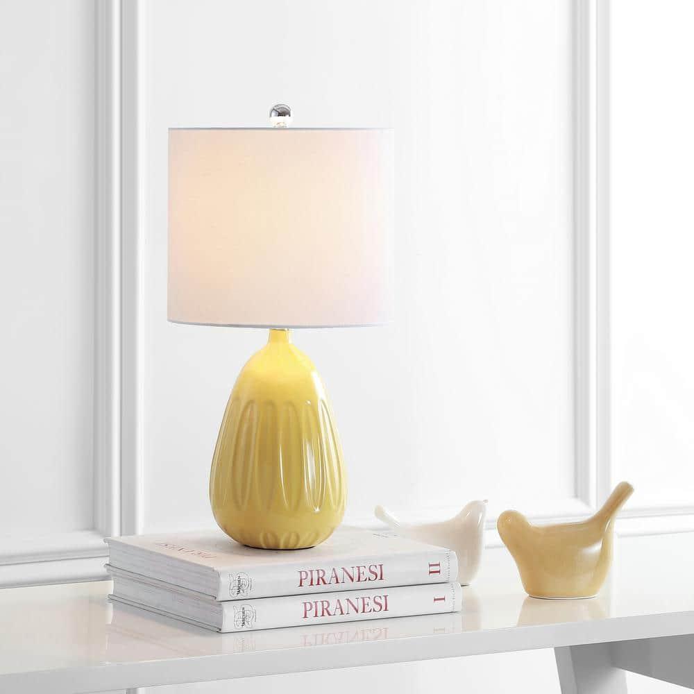Linnett Table Lamp - 20 Inch Height - TBL4165 - Yellow - Safavieh