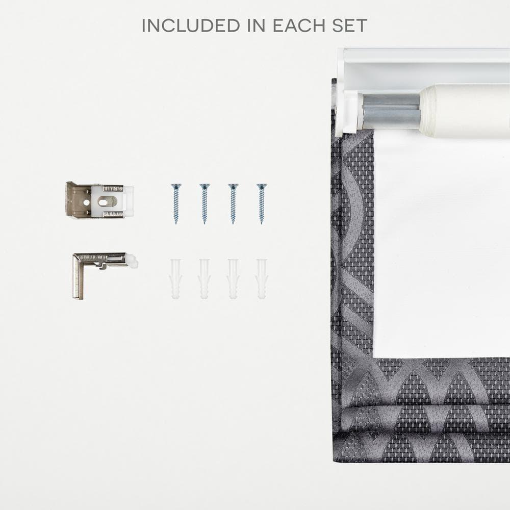 Amalgamated Textiles Exclusive Home Prague Trellis 100% Blackout Roman Shade