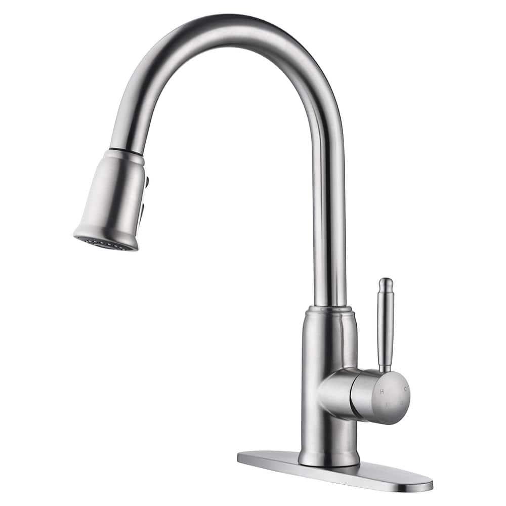 WOWOW 2310101-S-WF WOWOW Pull Down Kitchen Faucet with Soap Dispenser