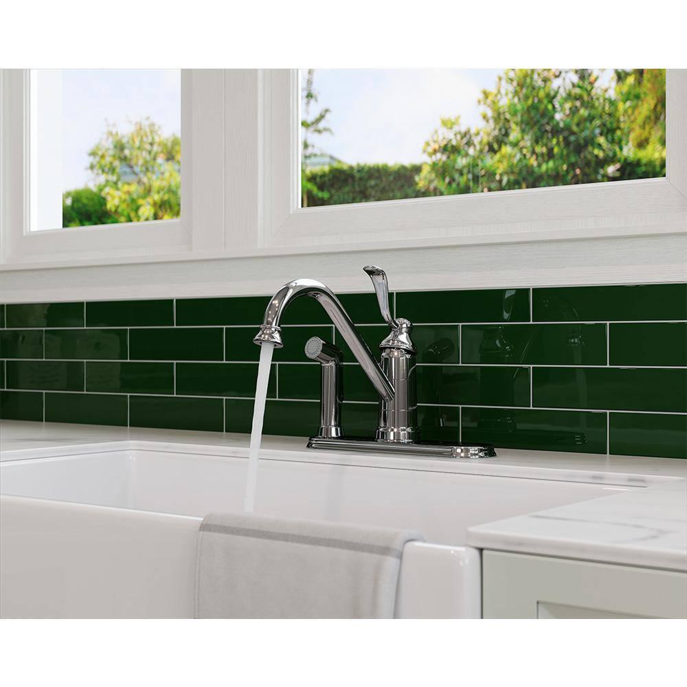 Portland Single Handle Kitchen Faucet with Side Spray