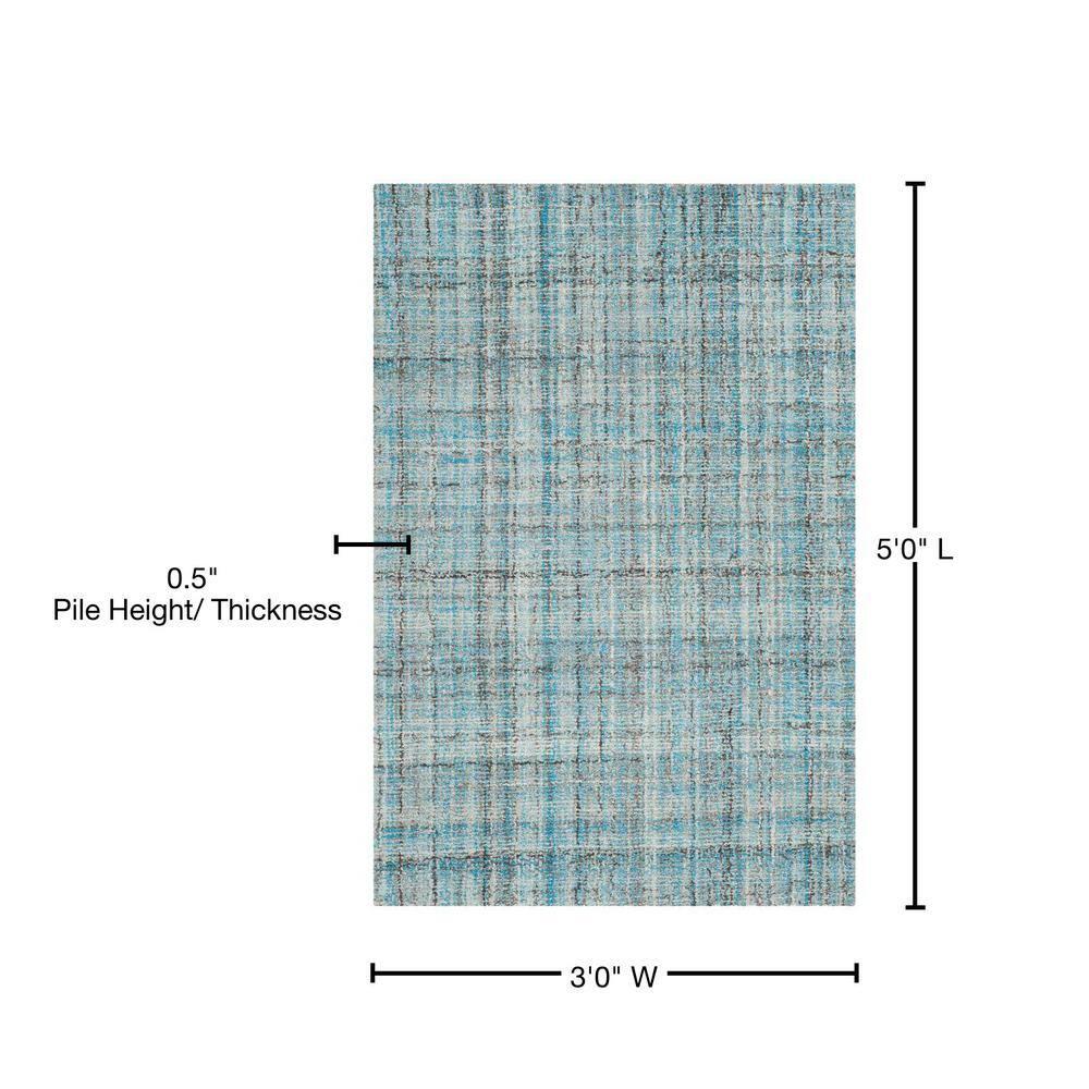 Abstract ABT141 Handmade Indoor Accent Rug - Blue/Multi - 3'x5' - Safavieh