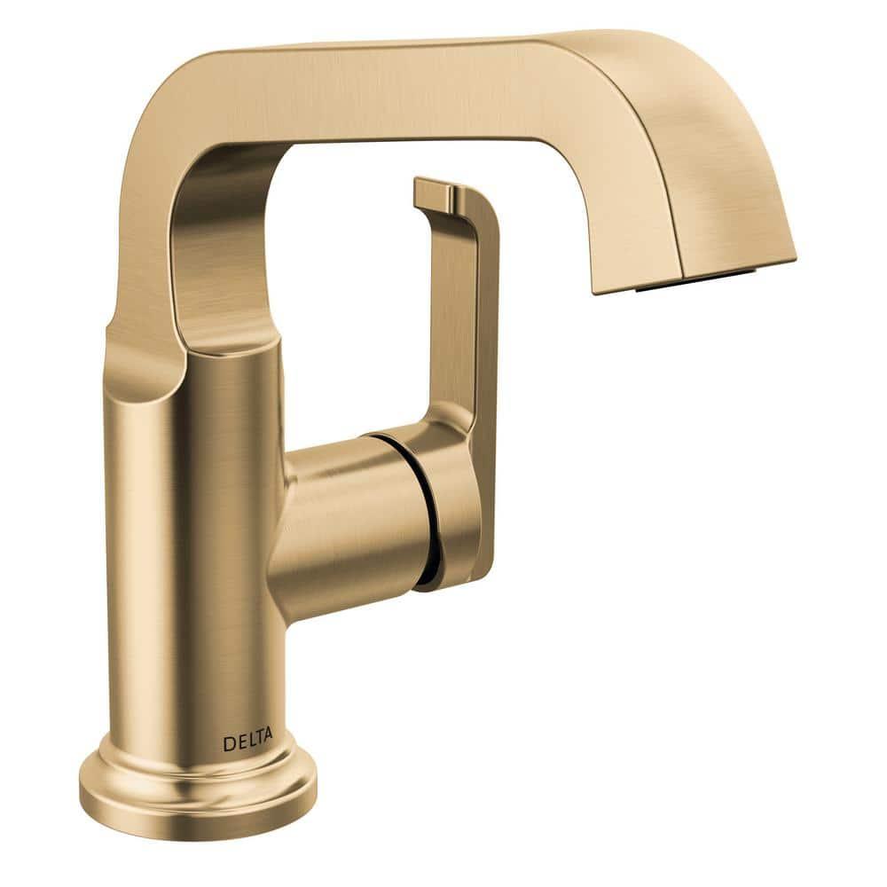 Tetra Single Hole Bathroom Faucet, Single Handle Bathroom Sink Faucet with Drain Assembly