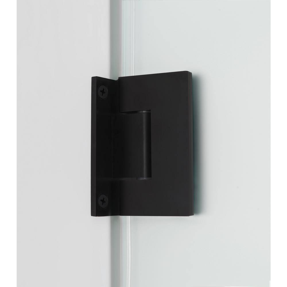 Aston Belmore 31.25 x 72  Hinged Frameless Shower Door SDR965F-MB-3125-10