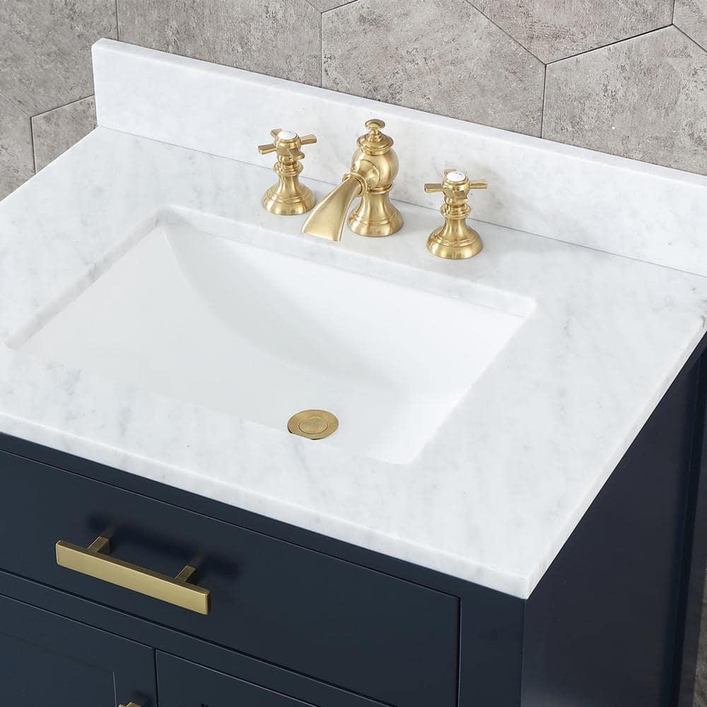 Elegant Vintage Brass 8'' Widespread Bathroom Faucet