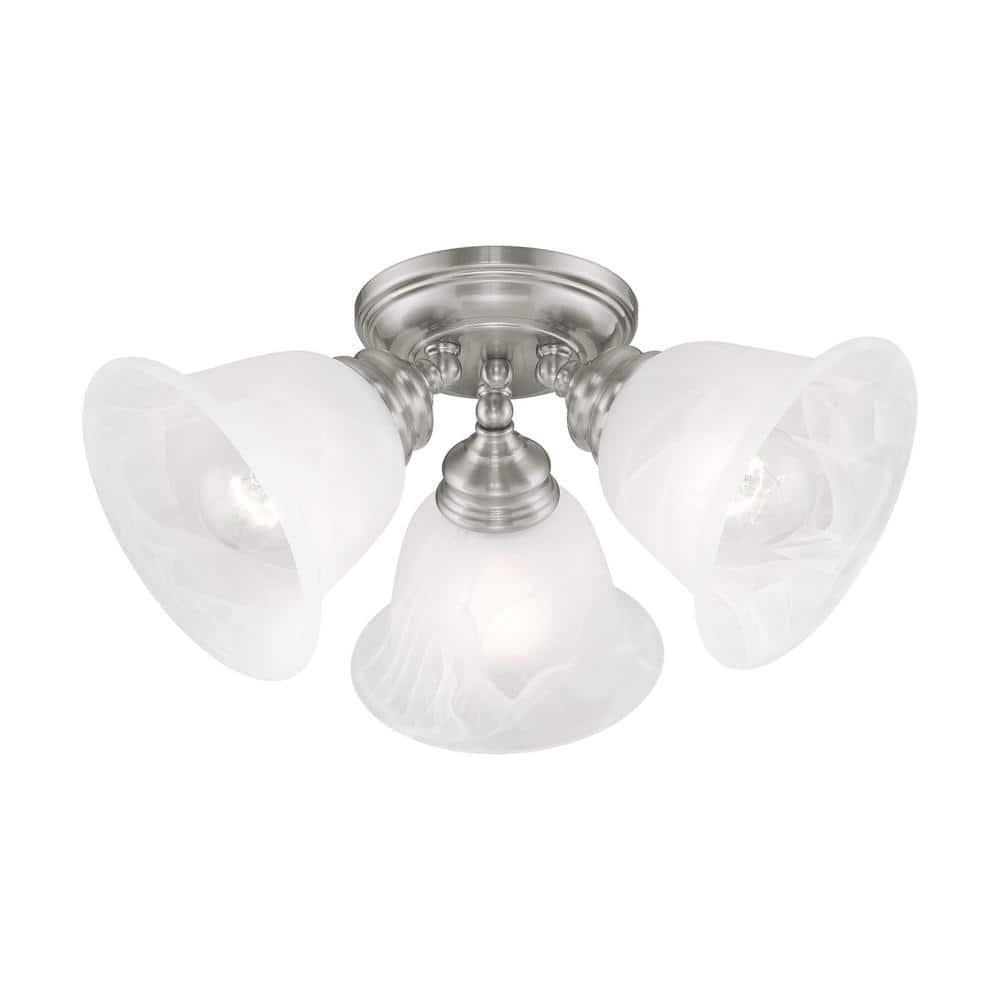 Livex Lighting Essex Ceiling Mount in Brushed Nickel