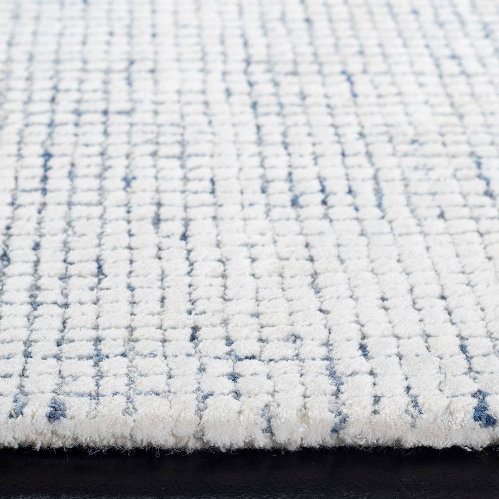 Abstract ABT470 Handmade Indoor Area Rug - Ivory/Blue - 8'x8' - Safavieh