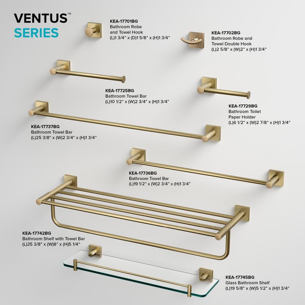 Ventus 25.38" Wall Mounted Towel Bar
