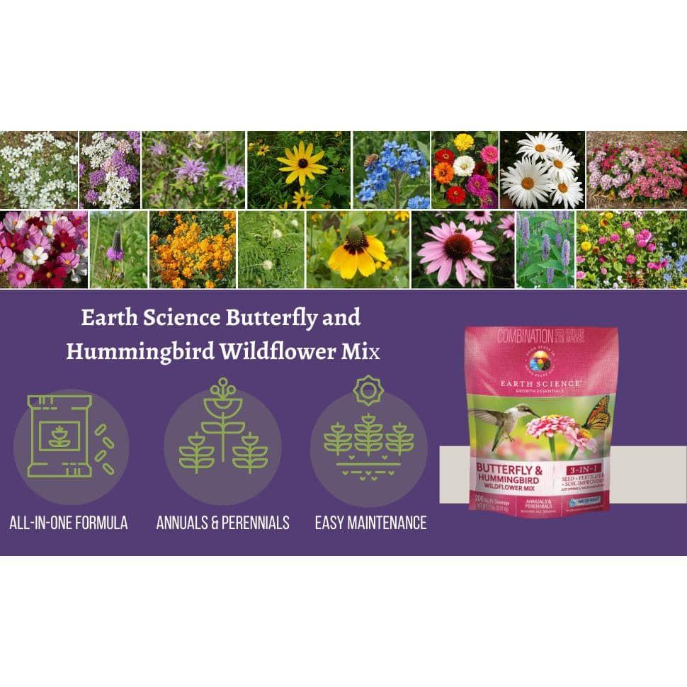 Earth Science Wildflower Mix with Fertilizer, 2lb