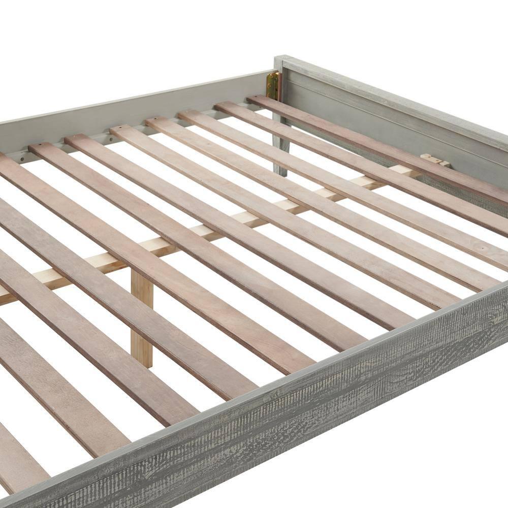 Alaterre Furniture Windsor Panel Wood Full Bed, Driftwood Gray