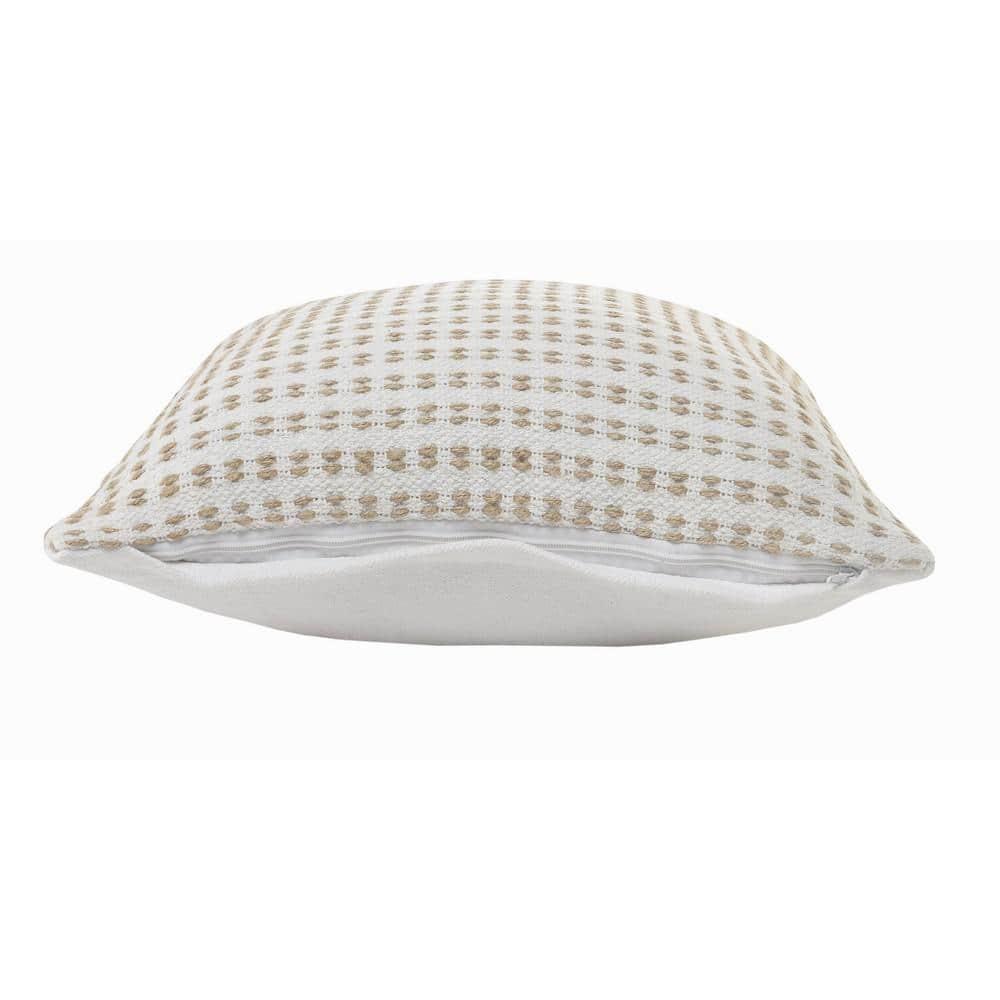 Willow Textured Cotton Throw Pillow