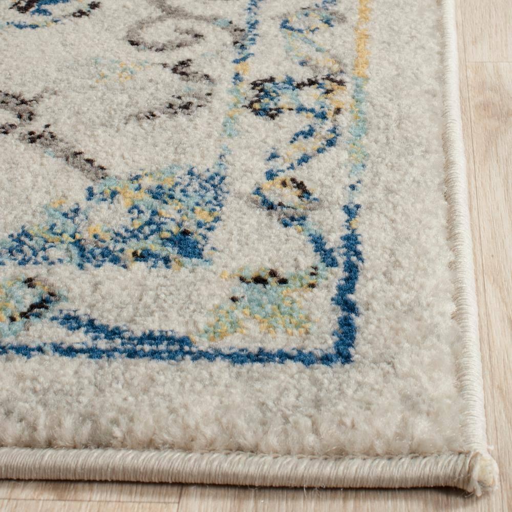 Evoke EVK252 Power Loomed Area Rug - Ivory/Blue - 6'7"x9' - Safavieh.