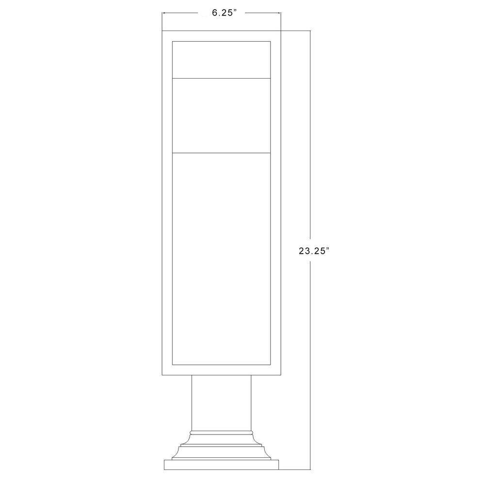 Z-Lite Barwick 1 - Light Lantern in  Black