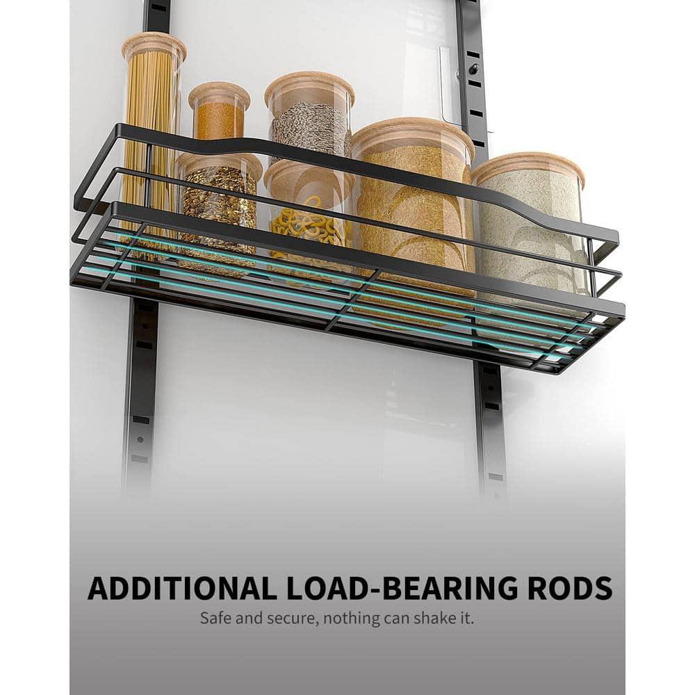 Black Metal 9-Tier Over The Door Pantry Organizer